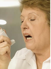 Asthma treatment (graphic image)